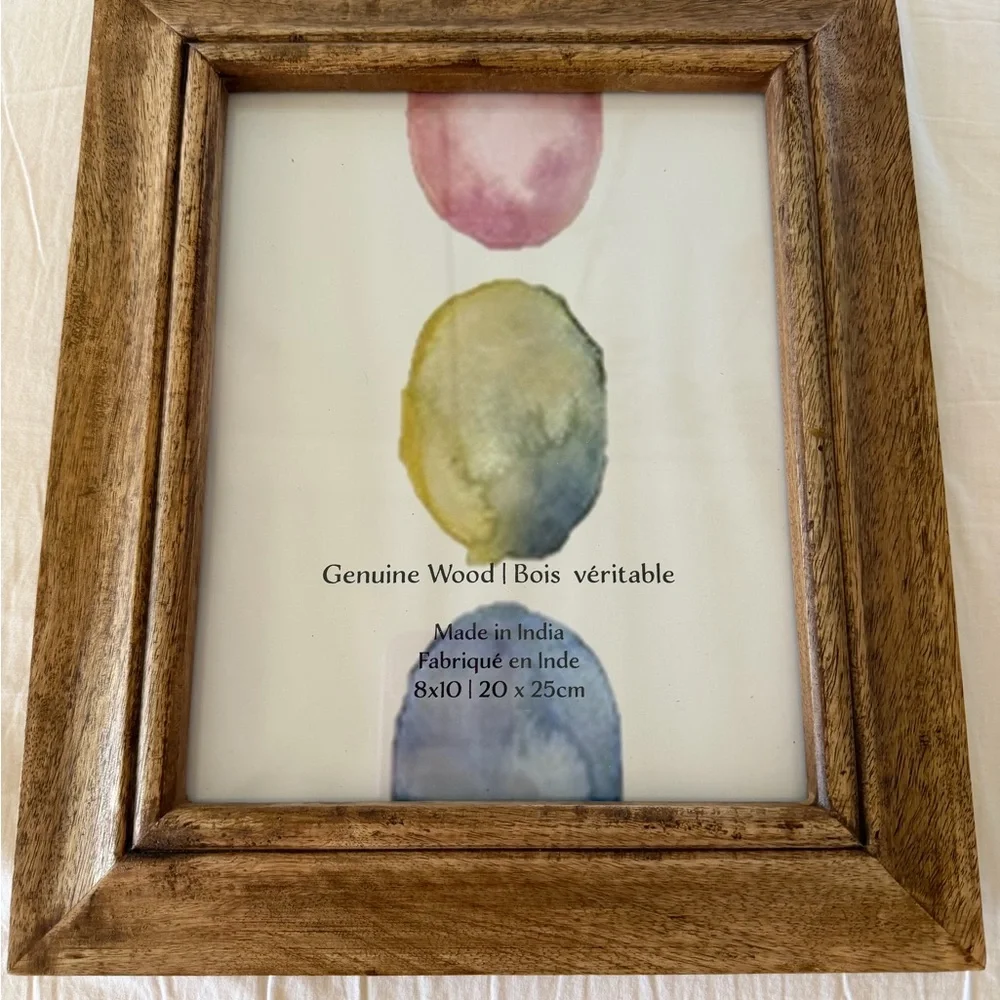 Source Unknown Natural Wood Picture Frame